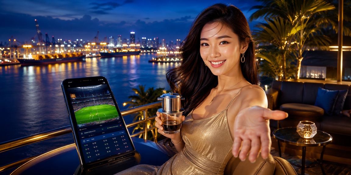 Quán cà phê Sài Gòn nơi người dùng xem ưu đãi thể thao trên điện thoại