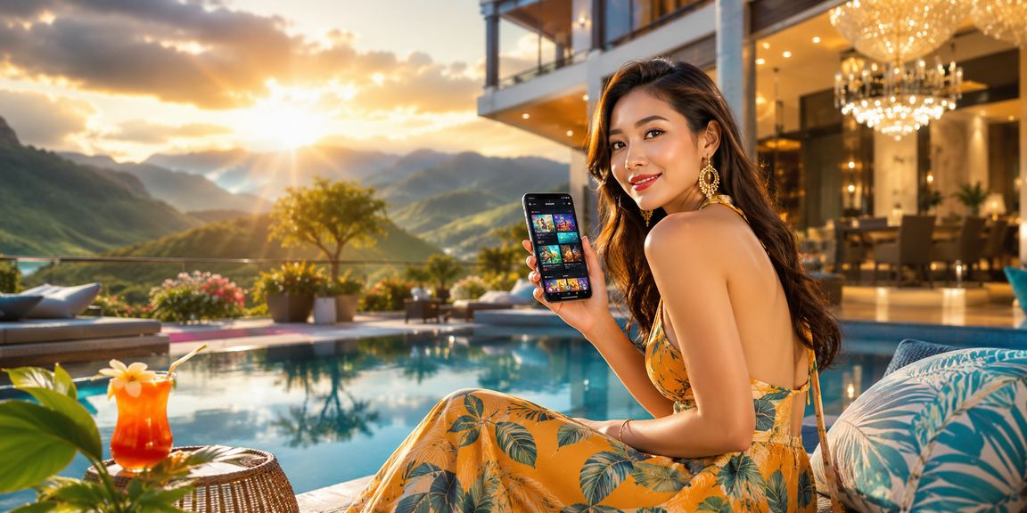 Người dùng tại Sa Pa mở ứng dụng casino để xem ưu đãi trên di động