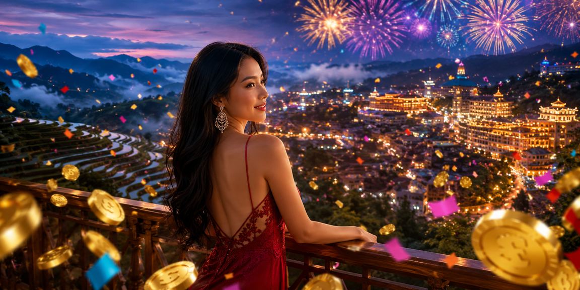 Sa Pa mùa lễ hội minh họa giải trí casino và jackpot trong không khí du lịch